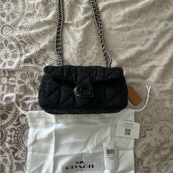 Coach quilted tabby 20 denim - Picture 3 of 4